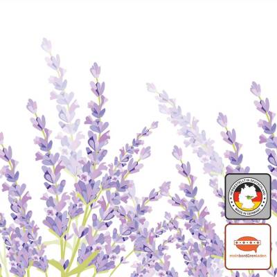 Vlies Bordüre: Lavendel - optional selbstklebend - 20 cm Höhe