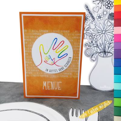 Menükarte Kommunion 