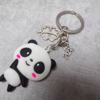 Panda Pandabär Glück Schlüsselanhänger Glücksbringer 2024 Bild 2
