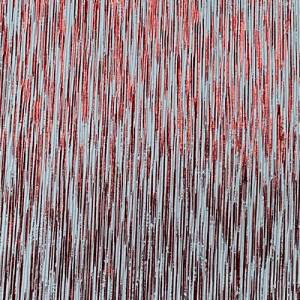 Kunstleder Stripes, weiß-rot, metallisiert, Used-Look Bild 5