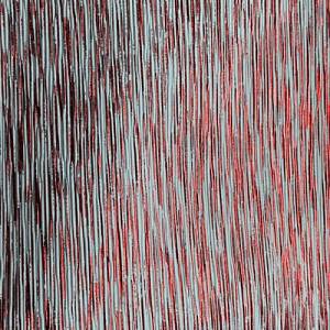 Kunstleder Stripes, weiß-rot, metallisiert, Used-Look Bild 7