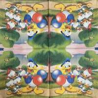1 Serviette - zum Basteln - Donald Duck (S6) Bild 1