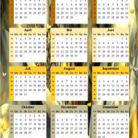 Jahreskalender 2024 auf einen Blick mit „Unendlichkeit“ PDF – DIN A4 zum Ausdrucken Bild 1