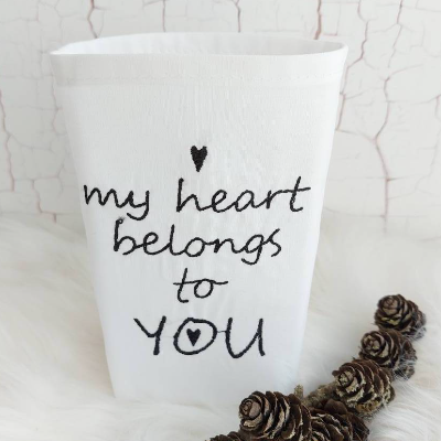 Lichtbeutel My heart belongs to you