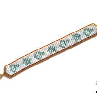 Zartes maritimes Armband aus Miyuki Delicas Größe S, 16,5 cm Bild 1
