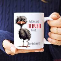 Tasse mit Spruch NERVEN - Bürotasse, Kaffeetasse Bild 4