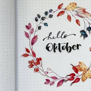 Sticker Herbstkranz | Kranz | Herbst | Journal | Bulletjournal Bild 4