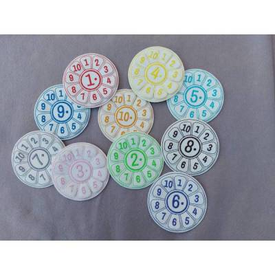 1x1 Blume weiß_bunt_glitzer / 1x1 lernen / 1x1 Lernhilfe