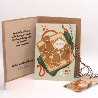 Geldgeschenk Weihnachten "Ho ho ho" | Geschenkschachtel | personalisierte Geschenkverpackung für Weihnachtsgesch Bild 2