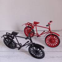 7 Stück Miniatur - Fahrrad zum basteln oder dekorieren von Geschenken und Gutscheinen Bild 1