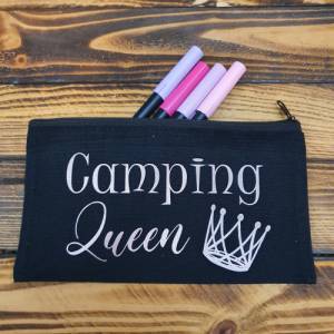 Camping Geschenk * kleine Kosmetiktasche * Aufbewahrung Kleinkram * Ordnung im Wohnmobil * kleine Stofftasche mit Reißve Bild 8