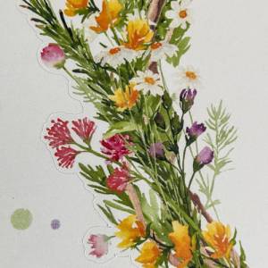 Sticker Sommerblumen | Kranz | Wiesenblumen | Journal | Bulletjournal Bild 3