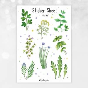 Sticker Kräuter | Herbs | Aufkleber Bulletjournal | Journal Sticker Bild 2