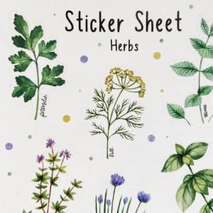 Sticker Kräuter | Herbs | Aufkleber Bulletjournal | Journal Sticker Bild 4