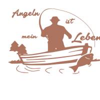 Angeln ist mein Leben Autoaufkleber/Wandtattoo-Wohnmobil-Sticker-Wetterfest-Boot Fishing-Autoaufkleber Wetterfest Bild 6