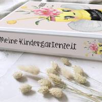 Biene Mädchen Kindergartenordner, Portfolio Kindergartenmappe mit Name personalisiert Bild 2