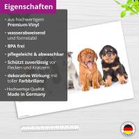 5 süße Hundewelpen – 60 x 40 cm – Schreibunterlage aus hochwertigem Vinyl – Made in Germany! Bild 4