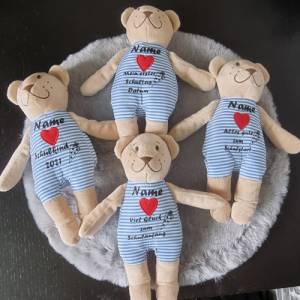Teddy personalisiert Schulanfang Einschulung Bild 2