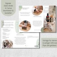 Canva Flyer Design | Doterra Flyer Vorlage für Neukunden | Ätherische Öle Flyer als PDF Vorlage| editierbar | doTERRA Be Bild 1