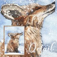 Winter Fuchs Poster Boho  | A3 + A4 Bild 5