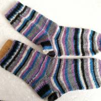 Socken handgestrickt, Größe 40/41, Stricksocken, Wollsocken, Damen und Herren Socken Bild 1