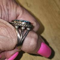 Navajo -Ring, Sterling Silber mit wunderschönem Türkis Bild 3