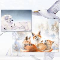 Winterzauber & Jahreszeiten Poster | A3 - 3er Set Bild 1