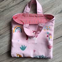 Mädchentasche, Kitabeutel, rosa Einhörner Bild 2