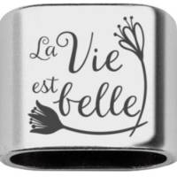 Besonderer Schlüsselanhänger "La Vie est belle" aus Segelseil in deiner Wunschfarbe Bild 3