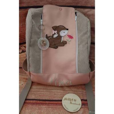 Personalisierten Kindergartenrucksack Mit Bär-Motiv - Individuell Bestickbar Für Mädchen & Jungen