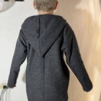 Gefütterter Walk Hoodie - Pullover mit Kapuze Größe 128 Kapuzenpullover Winterpullover Bild 4