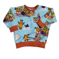 Oversize Sweatshirt gr. 86 Maus Weihnachten handmade Bild 1