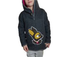 Gefütterter Walk Hoodie - Pullover mit Kapuze Größe 128 Kapuzenpullover Winterpullover Bild 1