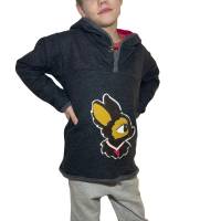 Gefütterter Walk Hoodie - Pullover mit Kapuze Größe 128 Kapuzenpullover Winterpullover Bild 3