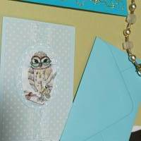 Set Ohrringe Engel und Kette weiß goldfarben in Geschenkverpackung mit Mini Karte Muttertagsgeschenk Bild 9
