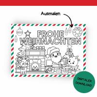 Kinder-Aktivitäten Weihnachten Druckvorlage - Bastelideen zum Selberdrucken - Bastelbuch für Kinder - Digitaler Download Bild 5