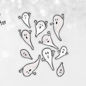 Sticker Halloween | Geister | Aufkleber Bulletjournal | Journal Sticker | Watercolor Bild 6