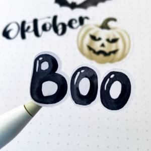 Sticker Halloween | Geister | Aufkleber Bulletjournal | Journal Sticker | Watercolor Bild 8