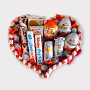 Kinder Set Herz - Schokolade Süßigkeiten box, Kinder Schokolade Bild 3