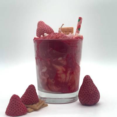 Strawberry Milkshake Duftkerze - Erdbeerduft