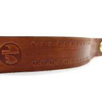 Leder Lineal - OX Ruler Browny 20 - Zentimetermaß mit 20 cm Skala by Vickys World Bild 1
