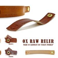 Leder Lineal - OX Ruler Browny 20 - Zentimetermaß mit 20 cm Skala by Vickys World Bild 9