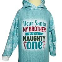 Hoodie Pullover mit Kapuze Größe 116 - Kapuzenpullover Santa Bild 1