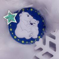 Doodle Stickdatei Eisbärenmama/ Eisbärenpapa mit Kind Bild 10