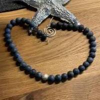 Handgefertigte Halskette,Blaue Perlenkette,Halsschmuck,blaue Kette,Schmuck, Geschenk für Sie,Edelsteinkette, Bild 10