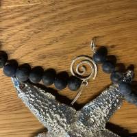 Handgefertigte Halskette,Blaue Perlenkette,Halsschmuck,blaue Kette,Schmuck, Geschenk für Sie,Edelsteinkette, Bild 8
