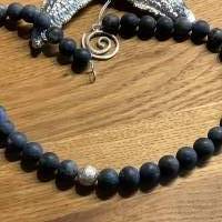 Handgefertigte Halskette,Blaue Perlenkette,Halsschmuck,blaue Kette,Schmuck, Geschenk für Sie,Edelsteinkette, Bild 9