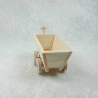 Holzwagen, Handwagen, Handkarre in Miniatur für das Puppenhaus Bild 5