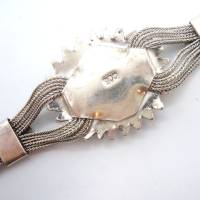 Byzantinisches Silber Armband mit Karneol und Niello Technik Bild 4