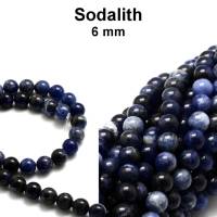 Sodalith - Perlen - ca. 6 mm Bild 1